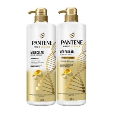Imagem de Kit Pantene Shampoo + Condicionador Molecular Bond Repair 510ml