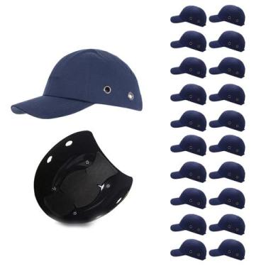 Imagem de Bone com Capacete EPI Kit 20 Uni Obra Seguranca do Trabalho Casquete C