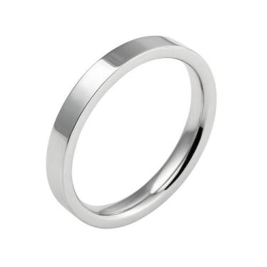 Imagem de Aliança de Prata 4mm Reta Namoro Compromisso Namorados Presente Casal 