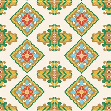 Imagem de Papel de Parede Adesivo Lavável Para Cozinha Banheiro Azulejo Diversos Modelos Rolo 1m Azulejo:AJ021