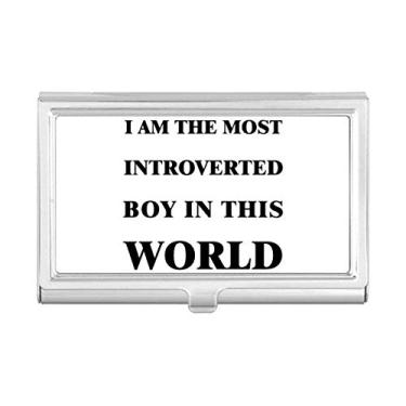 Imagem de Porta-cartões de visita I Am The Introverted Boy