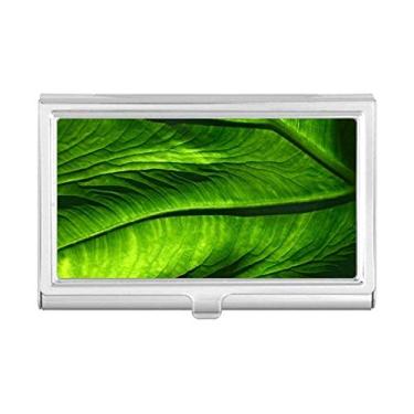Imagem de Porta-cartões de visita com imagem de planta de banana, porta-cartões
