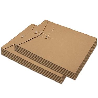 Imagem de Funnylive 10 peças; envelope de projeto de papel Kraft A4 com compartimento expansível para arquivos de retenção, suprimentos de escritório, pastas de arquivos, bolsos para projetos, Vertical Version