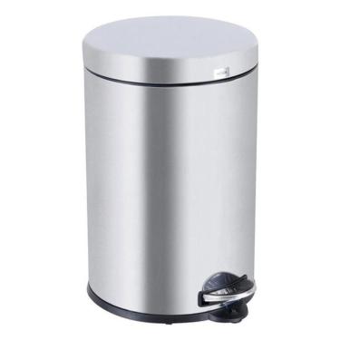 Imagem de Lixeira Multiuso Aço Inox 12L Pedal Balde 43X27X27Cm Brinox
