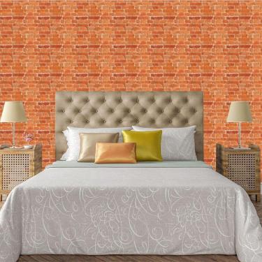 Imagem de Papel De Parede Adesivo Tijolo Lavável Sala Quarto Cozinha 3m