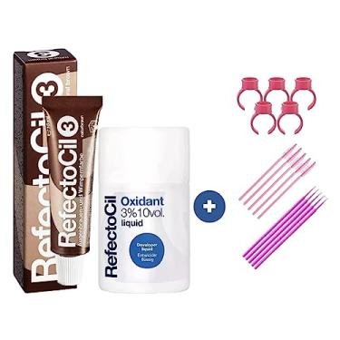 Imagem de Kit Refectocil 1 Tinta + 1 Oxidante Nº3 Castanho Natural + Acessórios