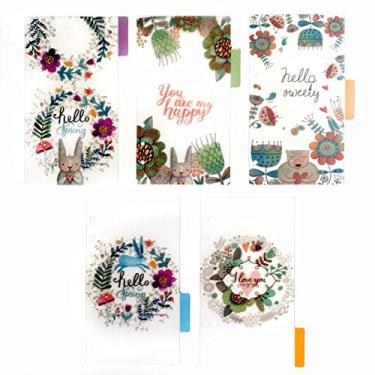 Imagem de Plástico A5/A6 de 21,6 cm. Capa com 6 furos. Pasta de arquivo com anel redondo para protetores de folhas soltas (Divider Animal, A5/21cm*15cm/8.5 Inch)