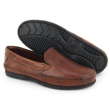 Imagem de Mocassim Masculino Couro Casual Confortável Estilo Clássico