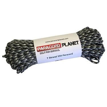 Imagem de Paracord Planet 250 kg, cabo de paraquedas de 127 metros. Também conhecido como corda de paraquedas, corda de paraquedas, cabo utilitário, cabo tático e cabo militar. Feito nos EUA para proporcionar durabilidade e força., URBAN CAMO, 50 Feet