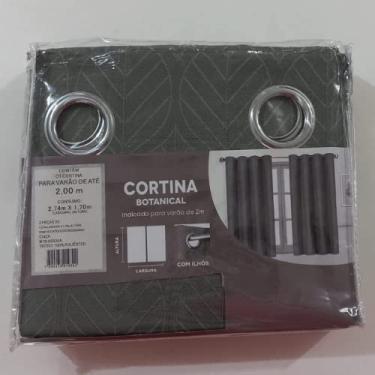 Imagem de Cortina Botanical 400x230 - Evolux - Cinza
