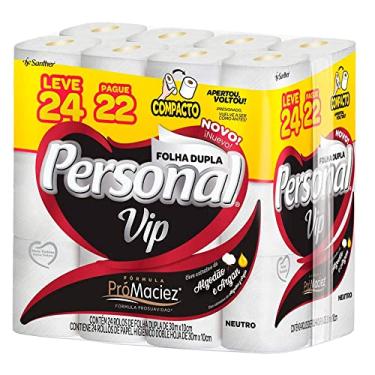 Imagem de Personal VIP - Papel Higiênico Folha Dupla, Branco 24 unidades (Embalagem pode variar)