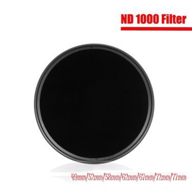 Imagem de ND1000 Filtros de Densidade Neutra  Foto para Canon  Nikon  Sony  49mm  52mm  55mm  58mm  62mm
