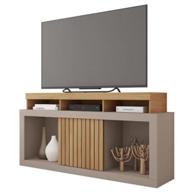 Imagem de Bancada Rack Para Tv até 55 Polegadas Frost Marrom Caemmun