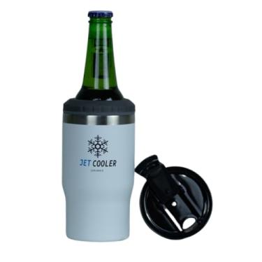 Imagem de Copo Térmico 6x1 Porta Lata, Long Neck Isolamento Vácuo multi usos copo e garrafa Térmica (branco)