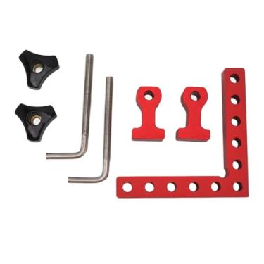 Imagem de Braçadeira de Quadrados de Posicionamento de 90 Graus Ferramenta Durável para Trabalhar Madeira para Armários de Porta-retratos Utensílio de Liga de Madeira Compensada [versátil