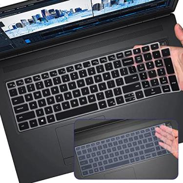 Imagem de 2 peças de capa de teclado para laptop Dell Latitude 3550 3540 5550 5540 5520 5521 39.6 cm - Latitude 5530 5531 39.6 cm, 15.6 Dell Precision 3560 3561 3570 3571 3580 3581 Película protetora para