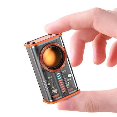 Imagem de BSZHI Mini alto-falante Bluetooth sem fio transparente portátil com luzes LED coloridas som estéreo TWS alto-falantes pequenos para escritório, festa, acampamento, chuveiro, casa, viagens