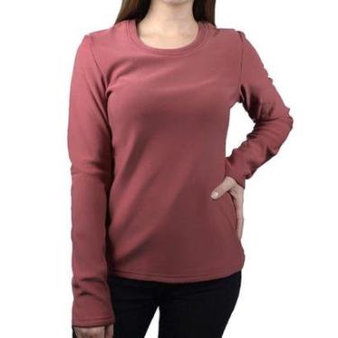 Imagem de Blusa Feminina Facinelli By Mooncity Fleece Marrom 670356-Feminino