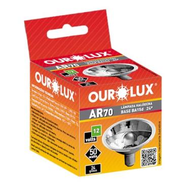 Imagem de Lâmpada AR70 50W 12V 24º BA15D Ourolux