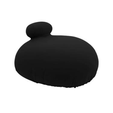 Imagem de Puff Malha Ergo Com Apoio Preto - Loja Fom