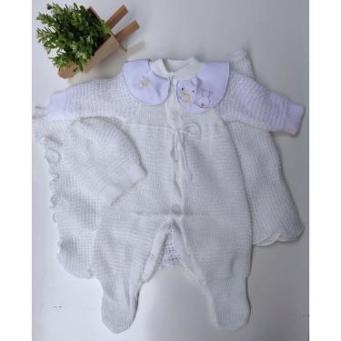 Imagem de Saída maternidade ternura tricô 3 peças menino e menina