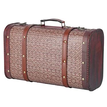 Imagem de Organizador de joias, organizador de porta-joias, caixa de joias, caixa de armazenamento de madeira, joias de madeira vintage europeias, caixa de armazenamento de madeira com tampa, caixa de armazenam