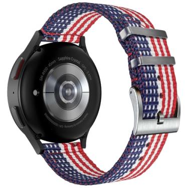 Imagem de Pulseira de liberação rápida de 20 mm compatível com Galaxy Watch 6/5/5 Pro/4/3/Gear S3/S2/Active 2, pulseira de nylon para Amazfit GTR 42mm/GTS 4/4 Mini/3/2 /2e/2 mini/Bip 3 Pro/3/U Pro/Bip/Lite