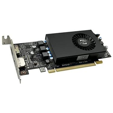 Imagem de 51RISC Placa gráfica Radeon RX 550 LP, placa de vídeo de baixo perfil 4 GB GDDR5 para jogos com tela 4K Desktop/Mini PC SFF placa de vídeo (RX 550 4GB discreto)