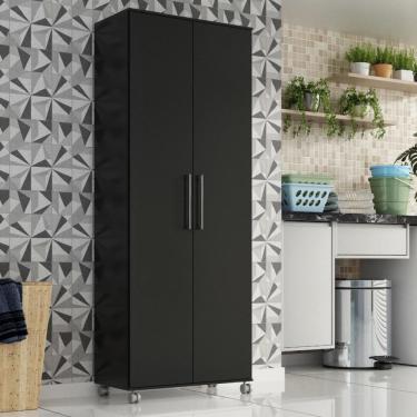 Imagem de Armario Lavanderia Manuela 2 Pts 1,80m Com Rodinhas