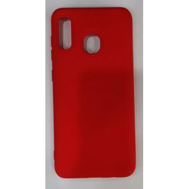Imagem de Capa Capinha Silicone Aveludada Premium Galaxy a20 a30 - sem, vermelho