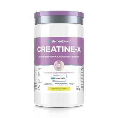 Imagem de Creatine-x Creavitalis® Creatina Micronizada Com Sabor 240g, elementoPuro (240g - Limão Siciliano)