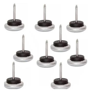Imagem de Sapata Prego Deslizante  D24 P/moveis 24mm Kit 12 unidades  - comercia
