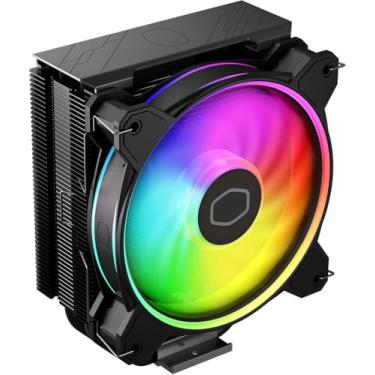 Imagem de Cooler Master Hyper 212 Halo Black CPU Air Cooler, 120 Halo² PWM Fan, Dual Loop ARGB, tampa superior de alumínio, 4 tubos de calor de cobre, 154 mm de altura