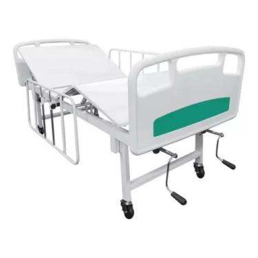 Imagem de Cama Hospitalar Manual Altura Fixa + Colchão D28 - Supra Steel