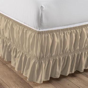 Imagem de Saia Para Cama Box Casal, Queen E King Size - Duplo Elástico Reforçado