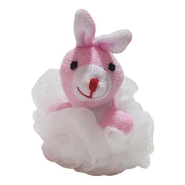 Imagem de Esponja Infantil Para Banho Em Nylon Coleção Kids Marco Boni, Rosa, Co