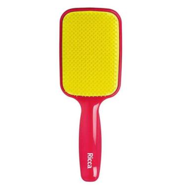 Imagem de Escova de Cabelo Raquete Flex Pink Ricca Belliz