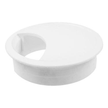 Imagem de Acabamento Passa Fio Mesa Computador Branco 46mm 16 Peças - comercialo