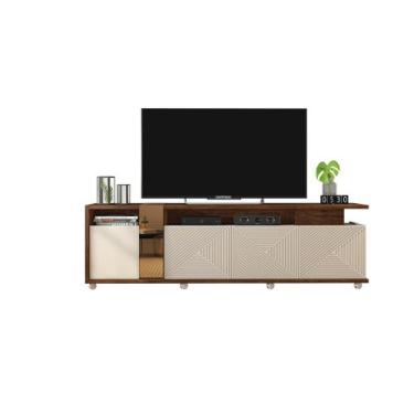 Imagem de Bancada Para TV Sala Columbus Caemmun - Havana Off Whitte - Blessed Ho