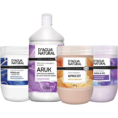 Imagem de Kit Apricot Media+ Nano Q10 +Oleo Aruk+Esfoliante Mão Pés+  - D'agua n
