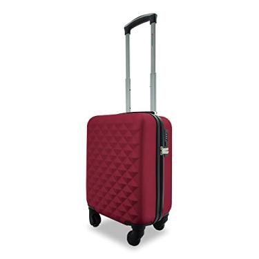 Imagem de Mala de Bordo Rígida Com Rodas 360 e Cadeado Segredo Tamanho Pp de 8 KG (Cereja A)