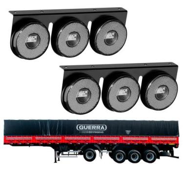 Imagem de 2 Lanternas 3 Marias Guerra LED Cristal 85mm Saída Fios - DW Component