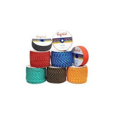 Imagem de Corda de Polipropileno Trançada Bicolor Carretel, 6mm 165m, - RIOMAR