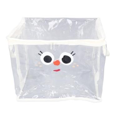 Imagem de Estojo de Armazenamento de Livros, Grande Capacidade, Dobrável, Transparente, Resistente à água, Estojo de Armazenamento Com 2 Alças, Caixa de Exibição, Caixa de Livros de PVC