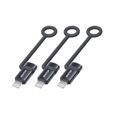 Imagem de BOUTOP Certificado Mfi] Adaptador Usb C para Lightning, Tipo C para Adaptador Lightning Suporte 36W Pd Carregamento Rápido Compatível com Iphone Ipad Cinza Escuro -3 Pacote