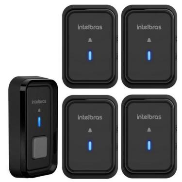 Imagem de Kit Campainha sem fio CIB 101 Para 4 Ambientes Intelbras