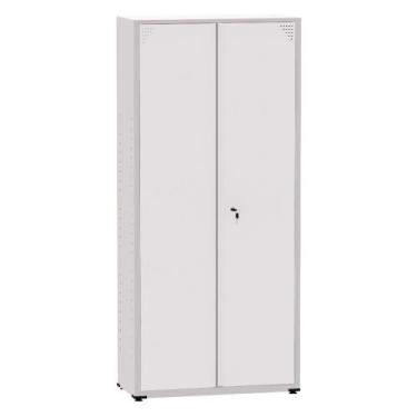 Imagem de Armário de Aço Montável Econômico Ap402sl Pandin 2,0 m Cinza e Branco