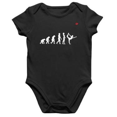 Imagem de Body Bebê Algodão Yoga Evolução da Yogini - Foca na Moda, Preto, GG