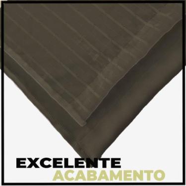 Imagem de cortina pé direito blackout Miami 5,50 x 5,00 ilhois palha - Bravin Co