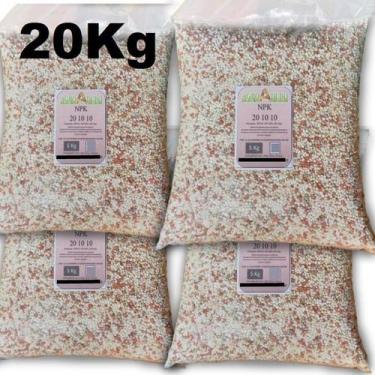 Imagem de Adubo Npk 20 10 10 - 20kg Para Cobertura Do Seu Gramado Ofer - AGROADU